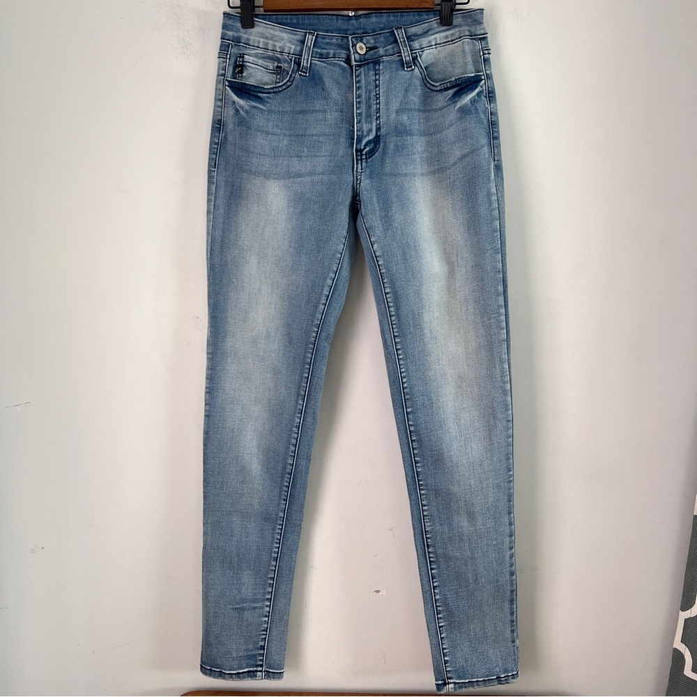 KanCan Blue Slim Jeans with Tapered Leg - Picture 6 of 6